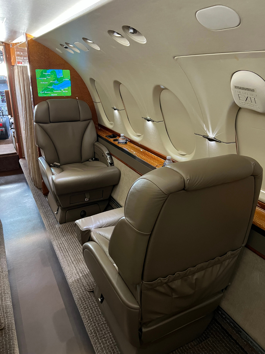 Primary Seat Looking Forward Blinds Closed